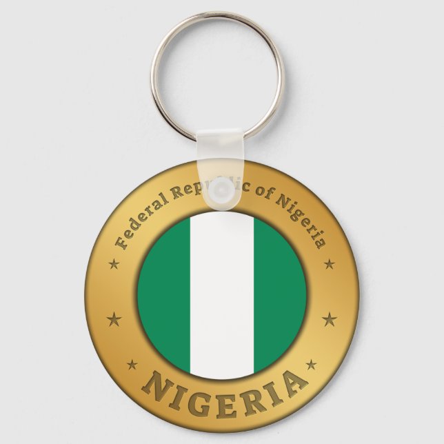 Nigeria Flag Keychain (Front)