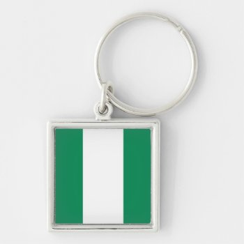 Nigeria Flag Keychain by the_little_gift_shop at Zazzle