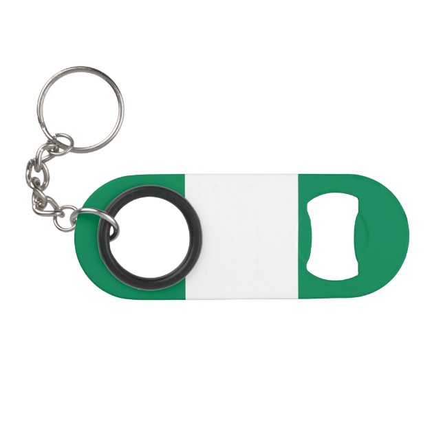 Nigeria Flag Keychain Bottle Opener (Front (Horizontal))