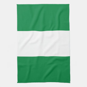 Nigeria flag kitchen towel