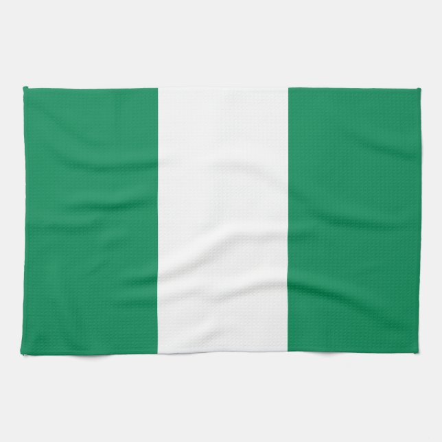 Nigeria Flag Kitchen Towel (Horizontal)