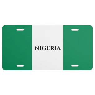 Nigeria Flag License Plate