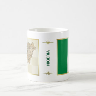 Nigeria Flag + Map Mug