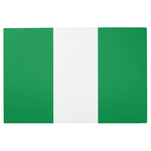Nigeria flag metal print