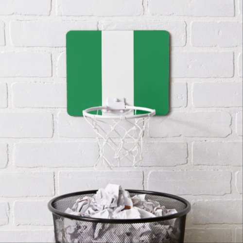 Nigeria flag mini basketball hoop