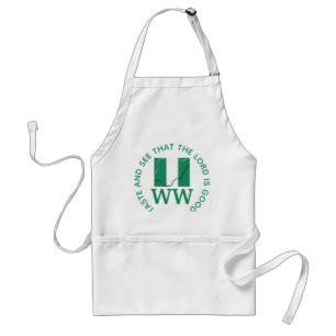NIGERIA Flag MONOGRAM Customized Scripture Adult Apron