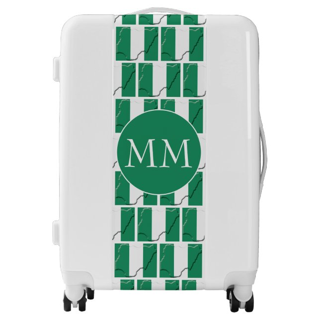 NIGERIA Flag | Monogram Luggage (Front)