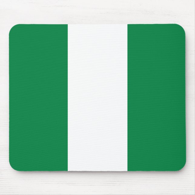 Nigeria Flag Mousepad (Front)
