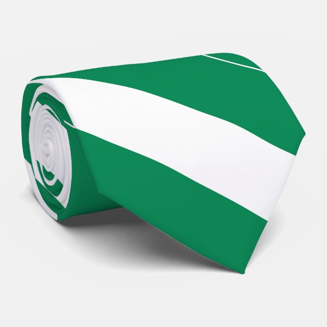 Nigeria Flag Neck Tie (Rolled)