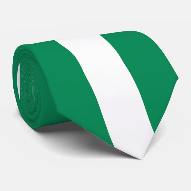 Nigeria Flag Neck Tie (Rolled)