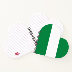 Nigeria flag notebook