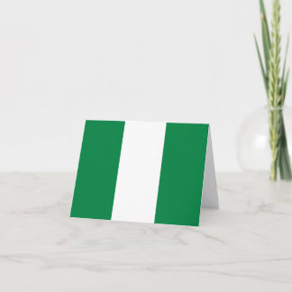 Nigeria Flag Notecard