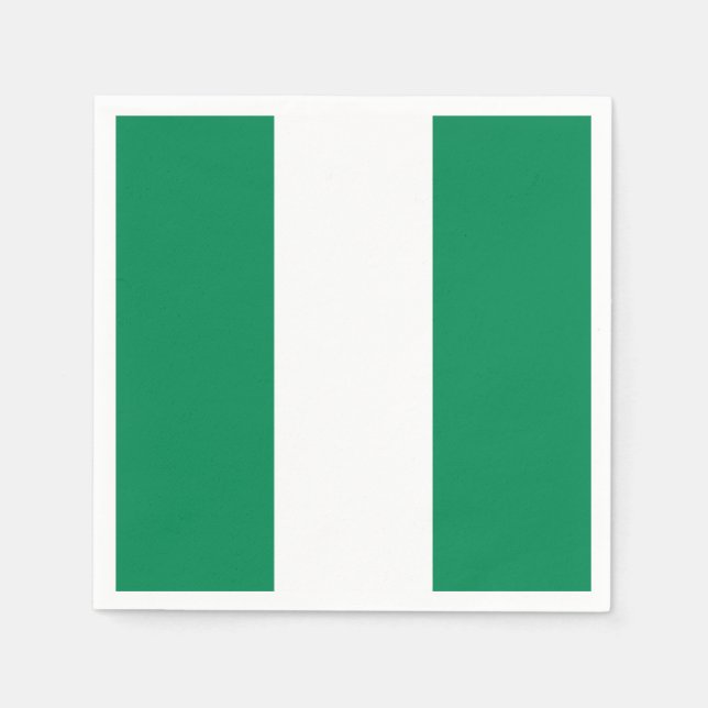Nigeria Flag Paper Napkins (Front)