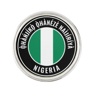 Nigeria Flag Patriotic Lapel Pin