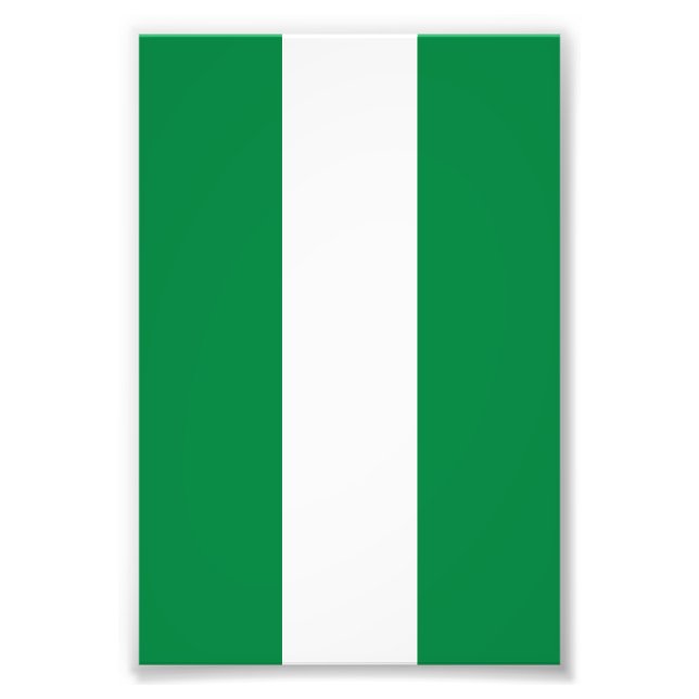 Nigeria flag photo print (Front)