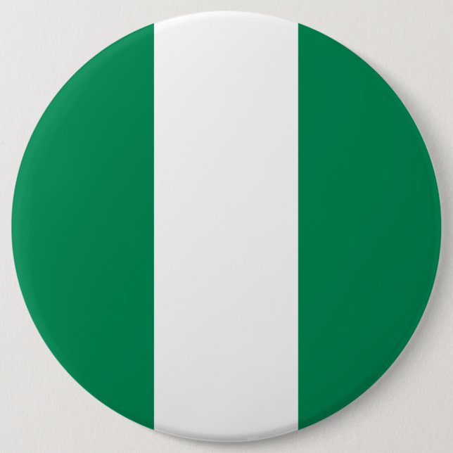 Nigeria Flag Pinback Button (Front)