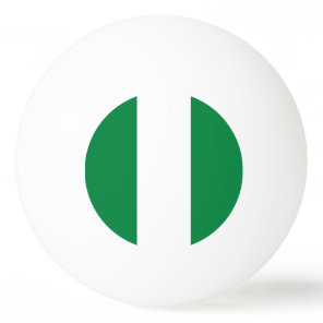 Nigeria flag ping pong ball