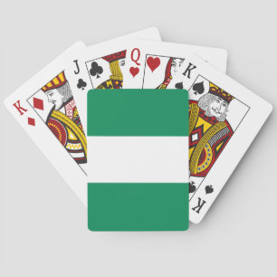 Nigeria Flag Poker Cards