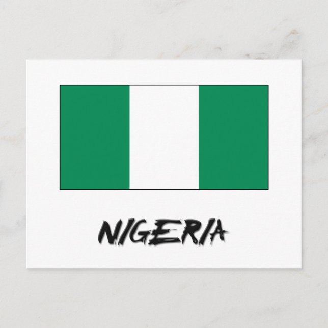 Nigeria Flag Postcard (Front)