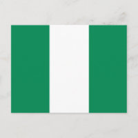 Nigeria Flag Postcard