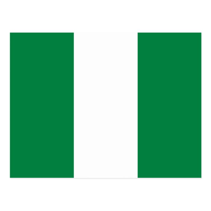 Nigeria Flag Postcard