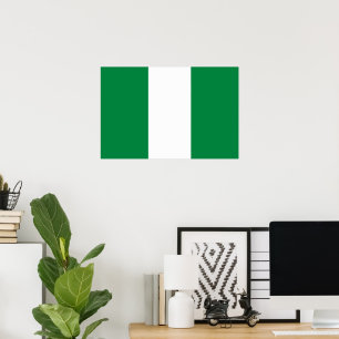 Nigeria flag poster