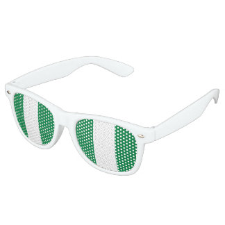 Nigeria Flag Retro Sunglasses