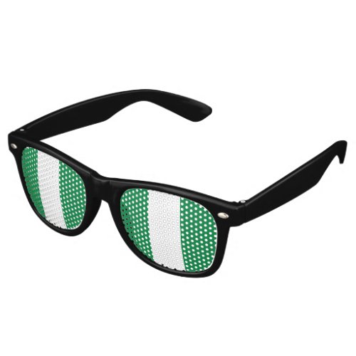 Nigeria flag retro sunglasses