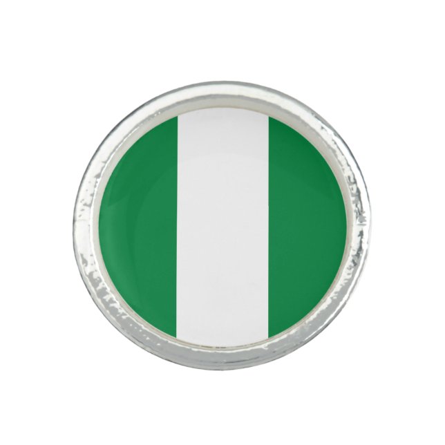 Nigeria flag ring (Front)