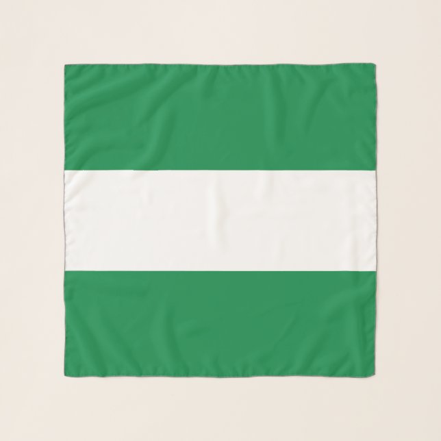 Nigeria flag scarf (Front (Horizontal))