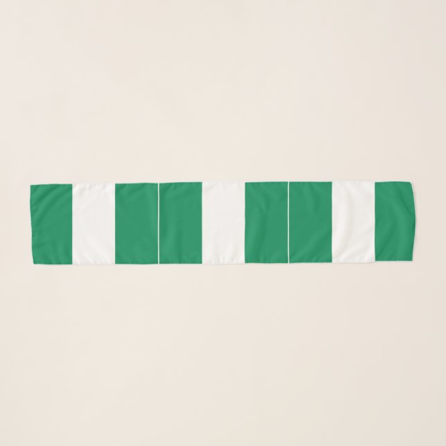 Nigeria Flag Scarf (Front (Horizontal))