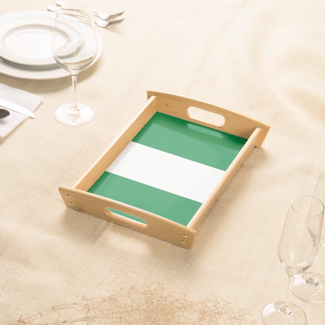 Nigeria flag serving tray (Front)