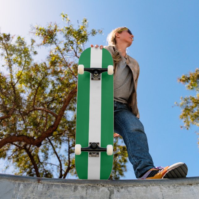 Nigeria flag skateboard (Outdoor 1)