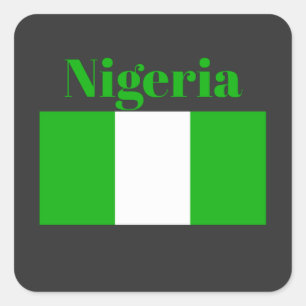 Nigeria Flag Square Sticker