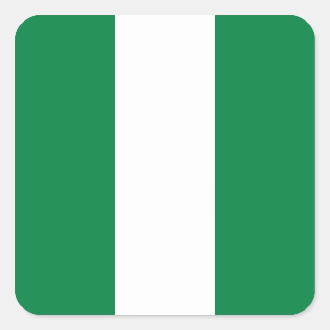 Nigeria Flag Sticker (Front)