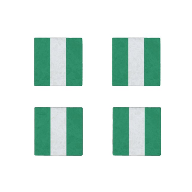 Nigeria Flag Stone Magnet (Front)