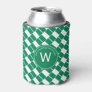 NIGERIA FLAG Stylish Customized Monogram Nigerian Can Cooler