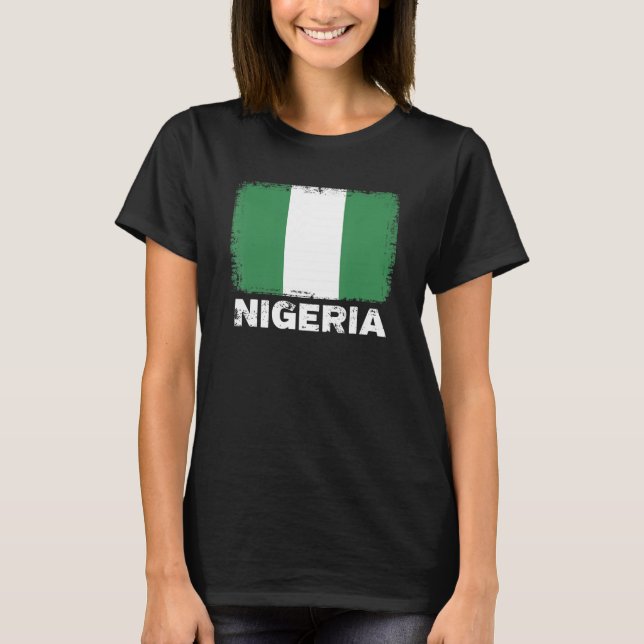 Nigeria Flag Support Nigerian People Women Men T-Shirt (Front)