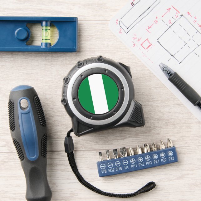 Nigeria flag tape measure (Workshop)
