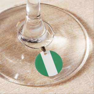 Nigeria flag wine charm