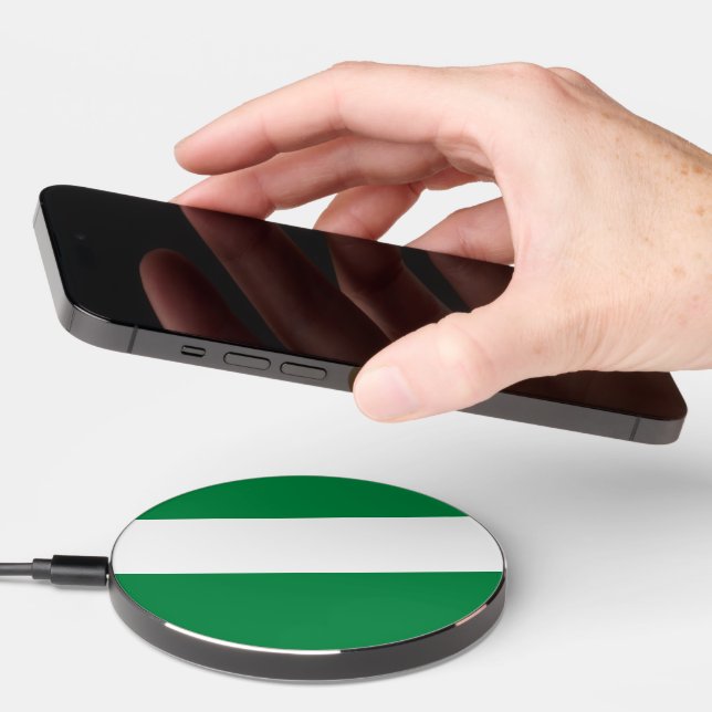 Nigeria flag wireless charger  (Hand)