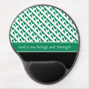 NIGERIA God Refuge Strength Christian Gel Mouse Pad