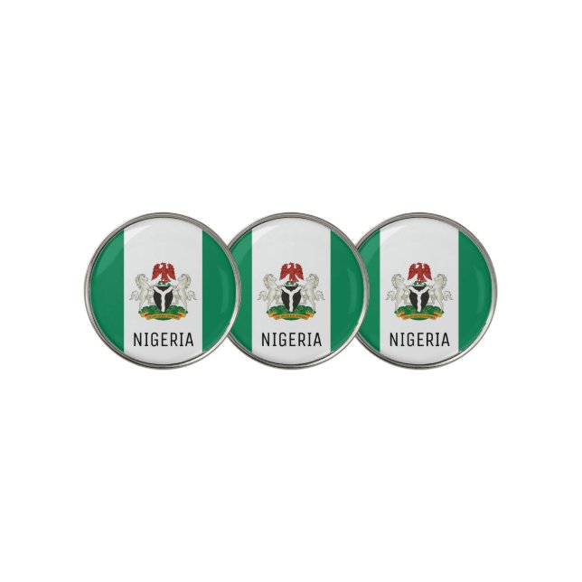 Nigeria Golf Ball Marker (3 Up)