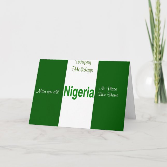 Nigeria holiday greeting cards (Front)
