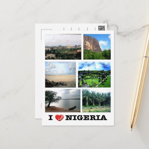 Nigeria _ I Love _ Postcard