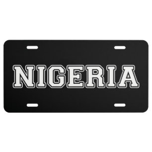 Nigeria License Plate