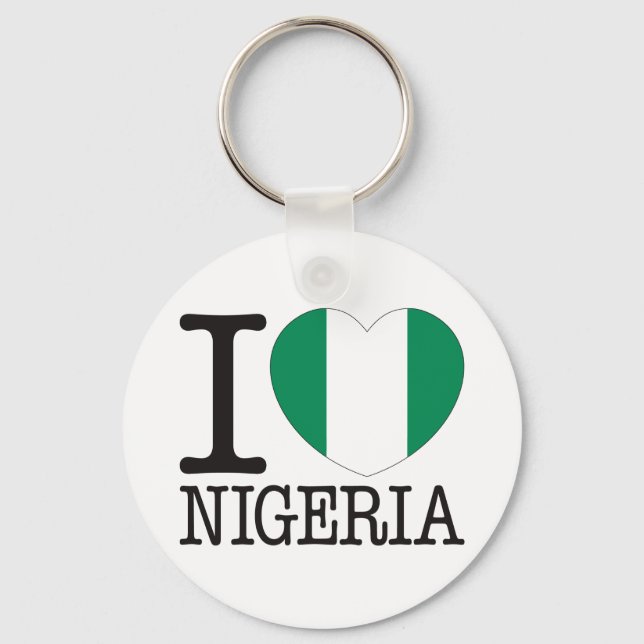 Nigeria Love v2 Keychain (Front)