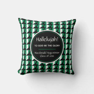 NIGERIA Map Graduate Custom HALLELUJAH Keepsake Throw Pillow