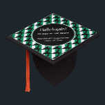 NIGERIA Map Patriotic Graduate Custom HALLELUJAH Graduation Cap Topper<br><div class="desc">Stylish, patriotic way to celebrate your success and to give God the glory. Map outline of NIGERIA in a tiled pattern. Message reads HALLELUJAH! TO GOD BE THE GLORY. Customizable placeholder text for your name and year. Part of the GRADUATION Collection by Berean Designs.</div>