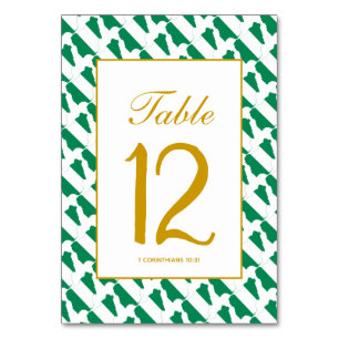 NIGERIA NAIJA Banquet Celebration Wedding Table Number